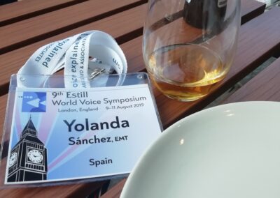 Yolanda Sánchez ( Ysi K) Estill Symposium London. Mi entradita jejejeje